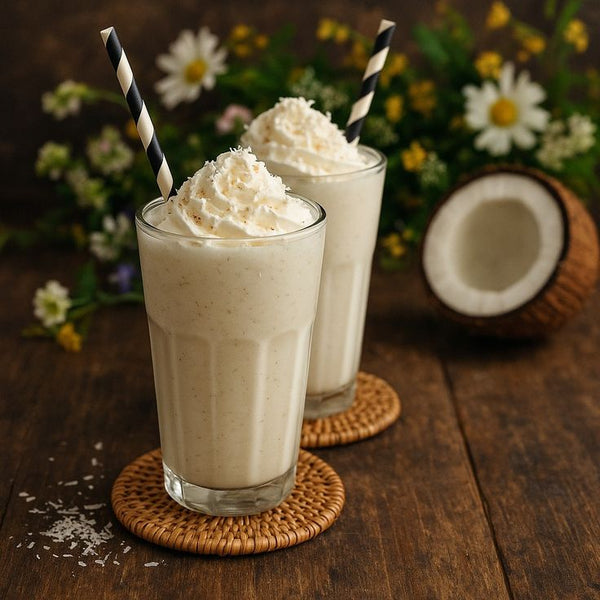 Batido cremoso de coco
