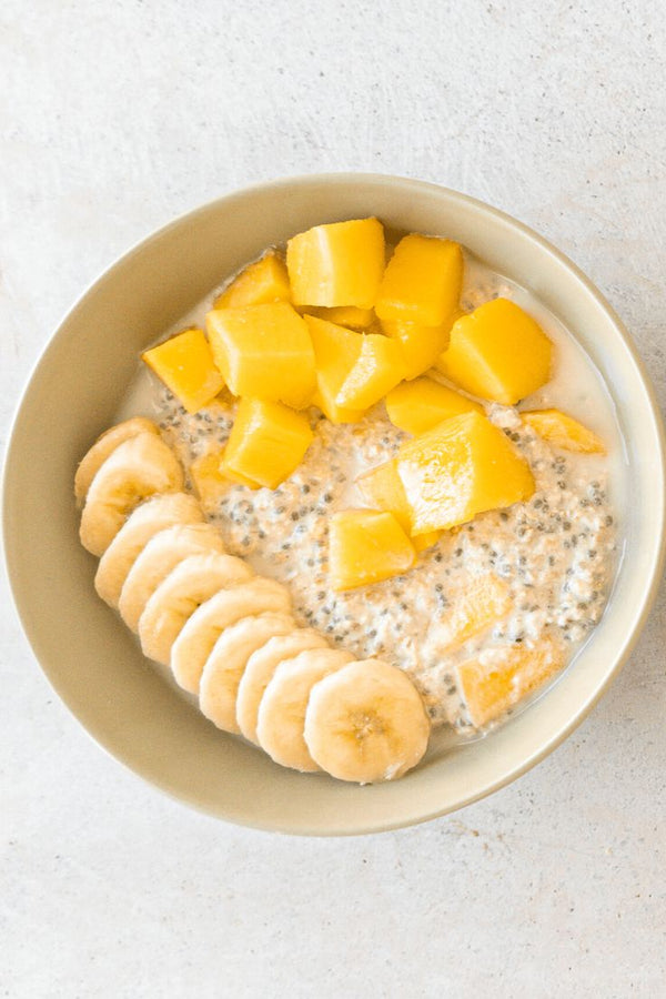 Smoothie tropical con avena