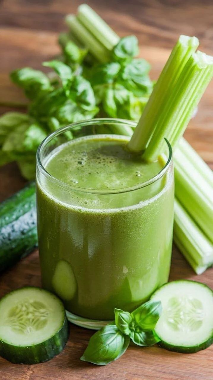 Batido verde suave para el colon