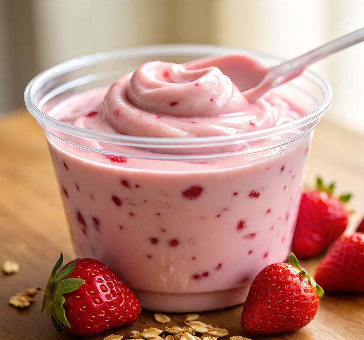 Yogurt digestivo con frutas