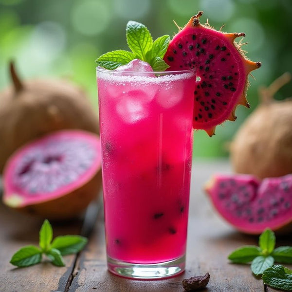 Batido de pitahaya y coco