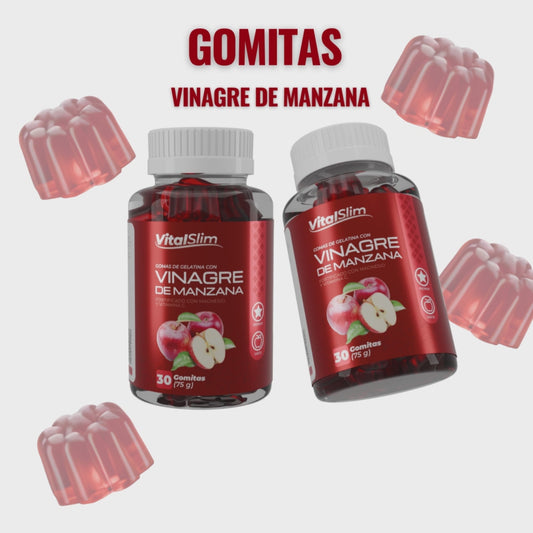 2 GOMAS DE VINAGRE DE MANZANA